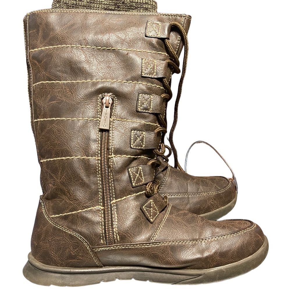 SPORTO.Women Shoes Sweaters Boot Brown Color Size 8